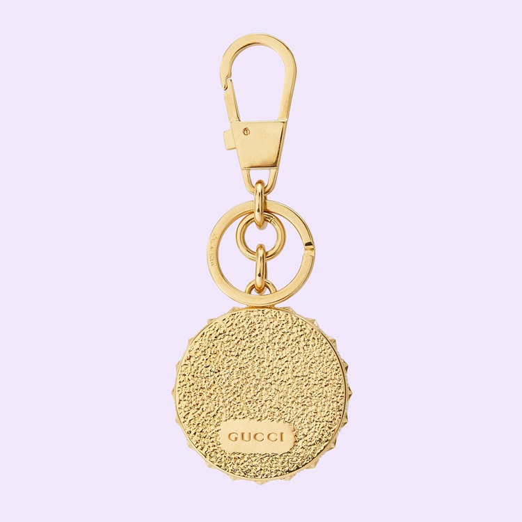 728225.9AABL.8767.002.100.0000.Light Gucci tiger keychain